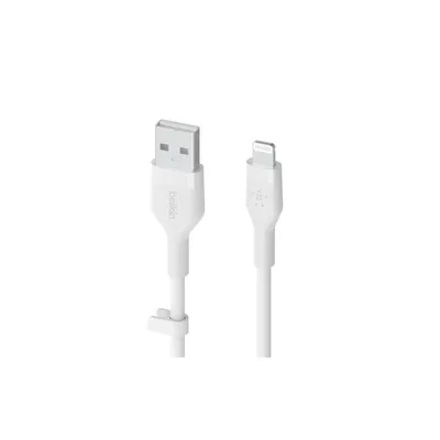 Produktbild von Belkin Flex Lightning/USB-A 2m mfi zert., weiß     CAA008bt2MWH