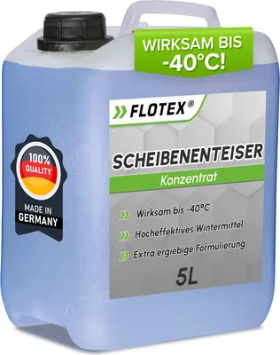 Produktbild von Flotex - Scheibenenteiser 5L - Schlierenfreies Enteiserspray Auto bis -40 Grad