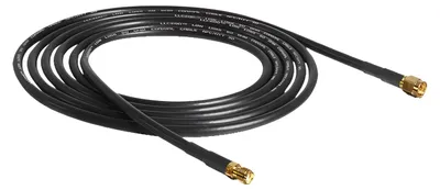Produktbild von DeLOCK 2m SMA m/f, Schwarz, SMA, SMA