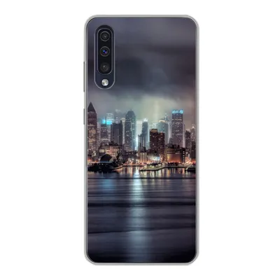 Produktbild von MuchoWow® Handyhülle Schutzhülle Hülle für Samsung Galaxy A30s New York - Amerika - Skyline Silikon Softcase Handy Hülle - Karteninhaber