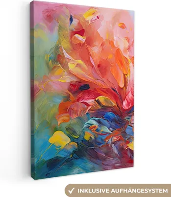 Obrázek produktu pro OneMillionCanvasses® - Obrazy na plátně - Olejomalba - Umění - Abstraktní, nástěnné malby, nástěnné dekorace Obývací pokoj, 80x120cm