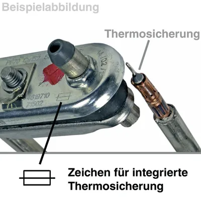 Produktbild von Whirlpool Bauknecht 481010496465 Indesit C00324651 Heizelement Heizung Heizstab Rohrheizkörper Rohrheizung 2050W 230V Waschmaschine Waschautomat Waschgerät