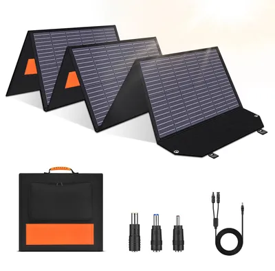 Productafbeelding van 200W Draagbaar Zonnepaneel - Opvouwbaar Zonnepaneel - Mobiel Solar Charger - Camping Zonnepaneel