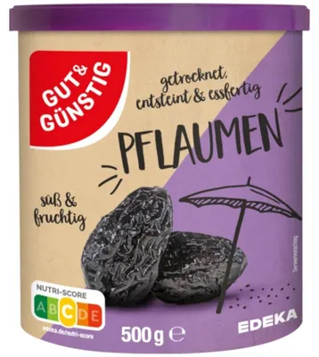 Produktbild von Gut & Günstig Trockenpflaumen entsteint 500 g