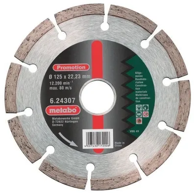Obrázok produktu pre Metabo 624310000, Betón, Kachlička, 22 cm, 2,22 cm, 6600 ot/min, 1 kusov