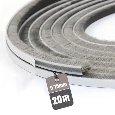 Obrázok produktu pre Tesniace pásky pre dvere a okná, 20 metrov, sivé