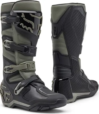 Produktbild von FOX Comp X Motocross Stiefel, grau/schwarz, 10