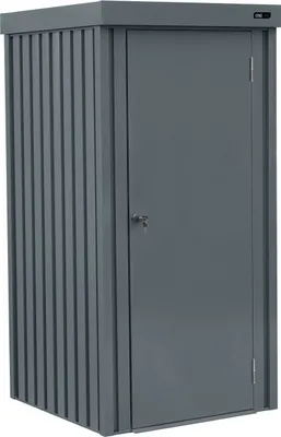 Immagine prodotto di AXI | Armadio da giardino Hector, 1300L, 98 x 93 x 185 cm in acciaio zincato| Armadio da esterno, tetto spiovente | Serratura con 2 chiavi | Armadio