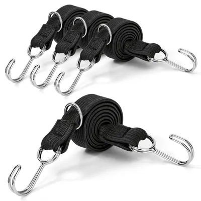 Produktbild von Set mit 4 elastischen Gummibändern mit Haken