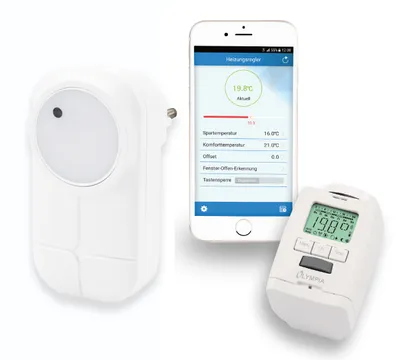 Produktbild von Heizkörperthermostat Smart Home System mit Gateway und App Olympia Starterset