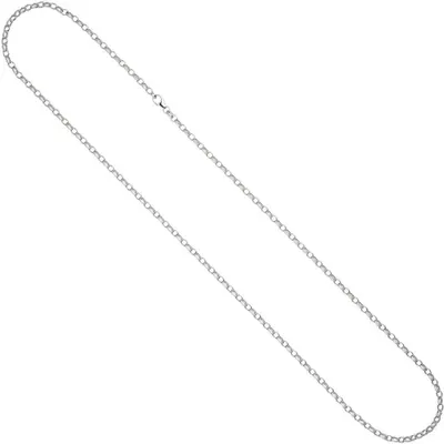 Produktbild von 3mm Rundankerkette Silberkette Kette Collier 925 Silber 60cm