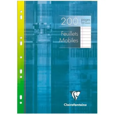 Produktbild von Clairefontaine Ringbucheinlagen A4 liniert m Rd 100Bl