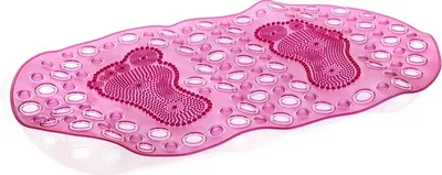 Obrázok produktu pre Rohožka do vane, protišmyková, PVC ružová 67x35cm