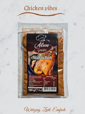 Produktbild von Geflügelwürz - Hähnchen Gewürz Aleas, 100% Natürlicher Mix für Hähnchen, Pute & Grillgerichte 100g
