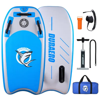 Produktbild von DURAERO Aufblasbares Bodyboard 105 x 53 x 10 cm, Boogie Board für Kinder & Erwachsene