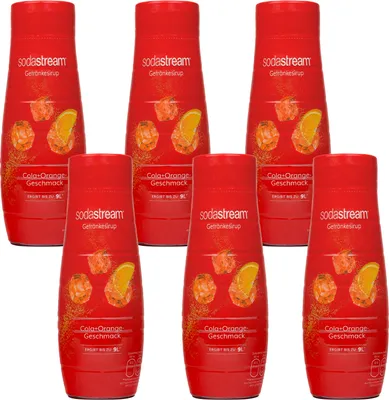 Produktbild von SodaStream Cola + syrop pomarańczowy 440ml, 6 sztuk