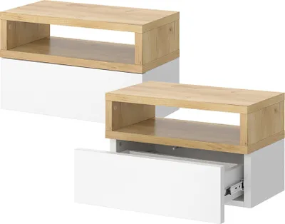 Obrázek produktu pro Noční stolek Vicco Urbano Zlatý mocný dub Sada 2 kusů, Model 40228