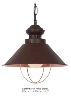 Image de Casa Padrino Lampe à suspendre Plafonnier couleur bronze Design industriel 34 cm de diamètre - Lampe industrielle Lampe industrielle