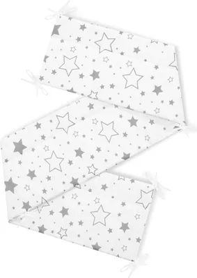 Produktbild von Amilian Bettumrandung Babybett Baby Kinder Nestchen Kantenschutz Bettnestchen Kopfumrandung für Laufstall Bettausstattung Bettschlange 180 cm