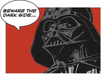 Produktbild von Poster Star Wars Classic Comic Quote Vader 40x30 cm