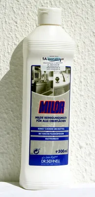 Produktbild von Dr. Schnell Milor Reinigungsmilch, säurefrei für wasserfeste Materialien | Flasche (500 ml)