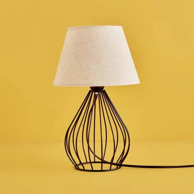 Immagine prodotto di Opviq, AYD-3425, lampada da tavolo, 100 % tessuto, crema, 22 x 22 x 37 cm