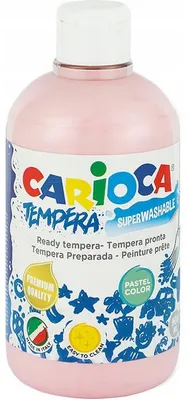 Obrázek produktu pro Carioca Temperové barvy, 500 ml, pastelová růžová, pro děti