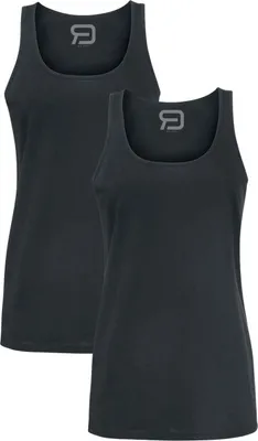 Produktbild von RED by EMP Damen schwarze Basic Long-Tops Doppelpack S