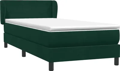 Immagine prodotto di vidaXL Letto a molle con materasso verde scuro 80x220 cm in velluto