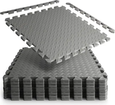 Produktbild von Ochranné podložky 52 cm x 52 cm - Extra silné 1,2 cm - sada - Podložka do tělocvičny Podložka na ochranu podlahy Podložka na skládání puzzle - Modulární a flexibilní rozšiřitelná podložka
