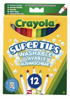 Immagine prodotto di Crayola 12 pennarelli lavabili dai colori vivaci