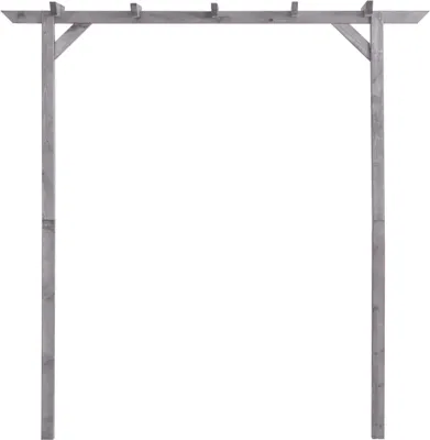 Obrázek produktu pro vidaXL Zahradní pergola šedá 200x40x205 cm Impregnované borovicové dřevo