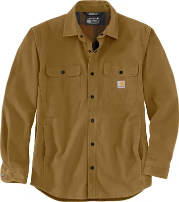 Produktbild von Rugged Flex Relaxed Fit Canvas Fleece-Lined Shirt S braun - oak brown