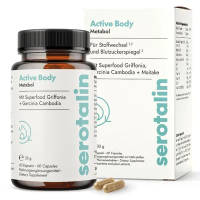 Produktbild von serotalin Active Body Metabol | Stoffwechsel¹² & Energie³ | Garcinia Cambogia & Grünem Kaffee