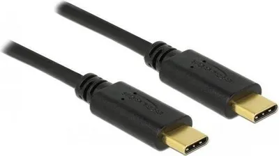 Produktbild von DeLOCK 83868, 4 m, USB C, USB C, USB 2.0, 0,48 Gbit/s, Schwarz