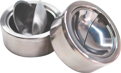 Produktbild von Tisch Aschenbecher Sturmaschenbecher Metall Silber mit Deckel