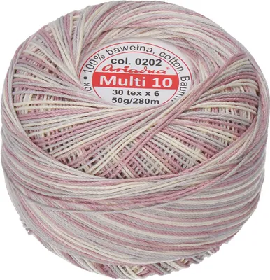 Obrázok produktu pre Viacfarebná priadza Multi 10 50 g - 0202
