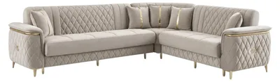 Produktbild von ECKSCHLAFSOFA Pasadena Beige - Langer Schenkel Links