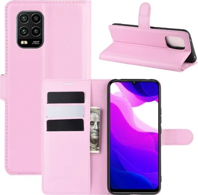 Zdjęcie produktu dla Pokrowiec König Design kompatybilny z etui na telefon komórkowy Xiaomi Mi 10 Lite 5G ze skóry syntetycznej - Etui na telefon komórkowy różowe