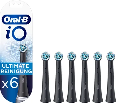 Produktbild von Oral-B iO Aufsteckbürsten Ultimative Reinigung BLACK 6er