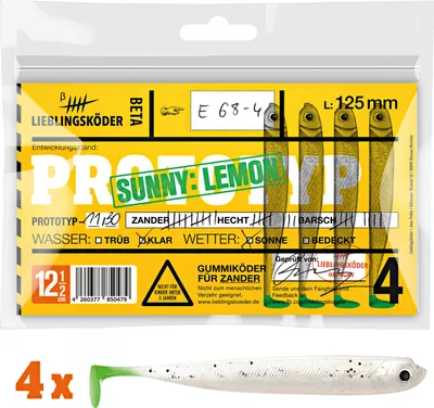 Produktbild von Lieblingsköder Gummifisch Zanderköder (12,5 cm, Sunny Lemon) Farbe: Sunny Lemon