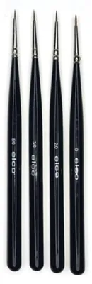 Produktbild von ELCO PINSEL Pinselset für Detailarbeiten – Mikrohaar – 4 Stück