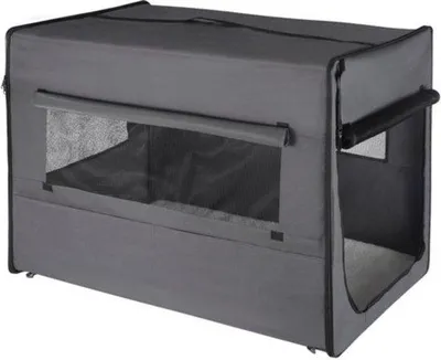 Produktbild von Hundebank mit Kissen, grau, 77x49x56 cm, Auto