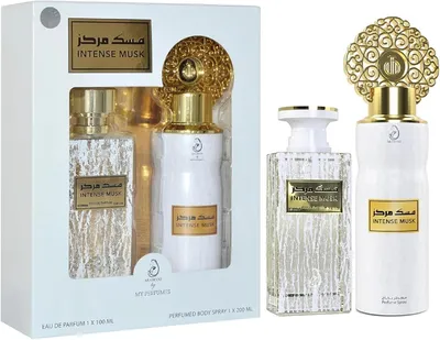 Produktbild von Arabiyat Intense Musk Eau de Perfume 100ml + Deodrant 200ml Körperspray n Geschenkset