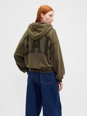 Produktbild von GAP Damen Cropped Kapuzenpullover Größe S