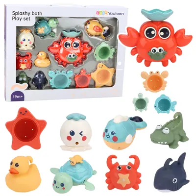 Immagine prodotto di Set Giochi da Bagno Granchio Animali Marini 12 Pz