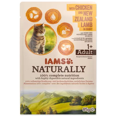Immagine prodotto di IAMS Naturalmente pollo e agnello in salsa 85 g
