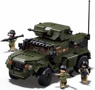 Immagine prodotto di Sluban Model Bricks M38-B1179 Typhoon VDVS, veicolo corazzato da combattimento in scala 1:35