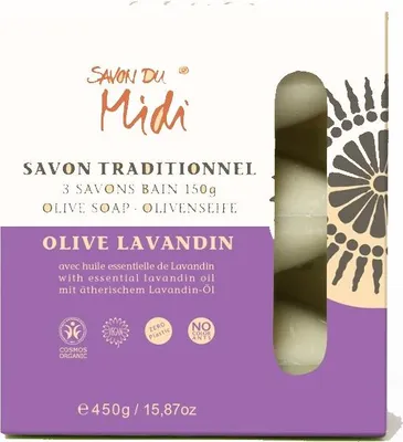 Immagine prodotto di Sapone d'oliva - Olio di lavanda 3x150g