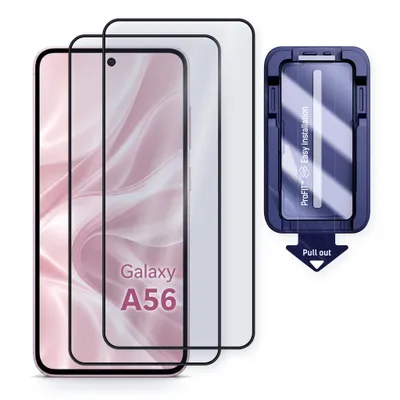 Imagen del producto de H Hardy Cristal templado para Samsung Galaxy A56, 9H, pack de 2